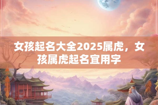 女孩起名大全2025属虎，女孩属虎起名宜用字