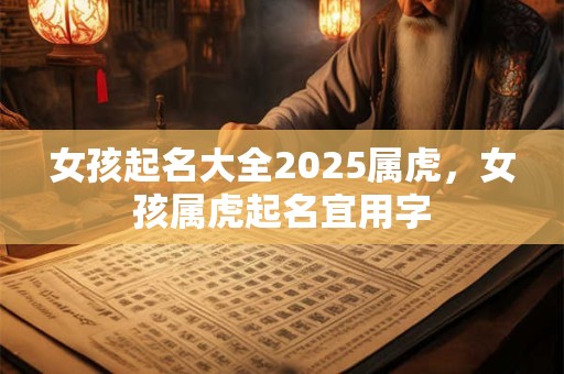 女孩起名大全2025属虎，女孩属虎起名宜用字