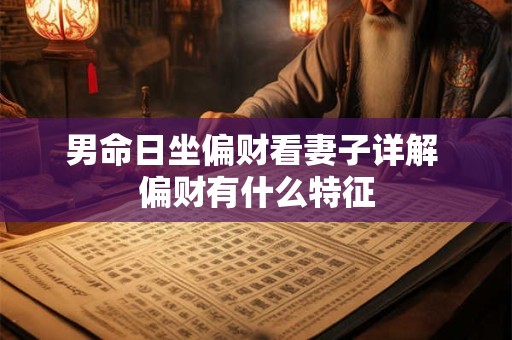 男命日坐偏财看妻子详解 偏财有什么特征