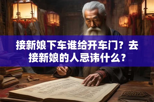 接新娘下车谁给开车门？去接新娘的人忌讳什么？