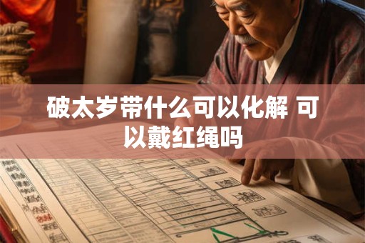 破太岁带什么可以化解 可以戴红绳吗