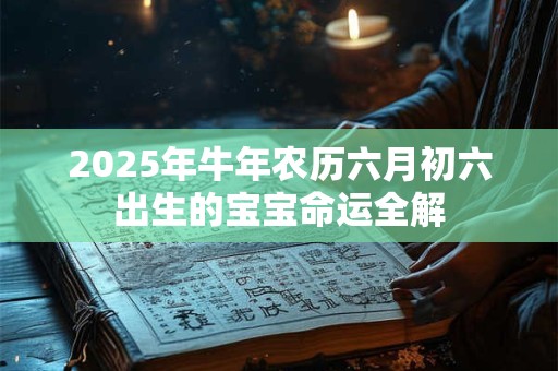 2025年牛年农历六月初六出生的宝宝命运全解