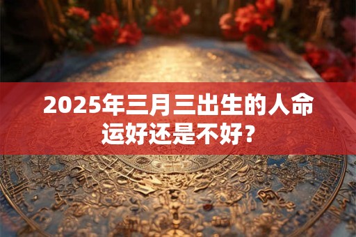 2025年三月三出生的人命运好还是不好？