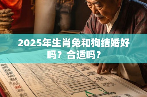 2025年生肖兔和狗结婚好吗？合适吗？