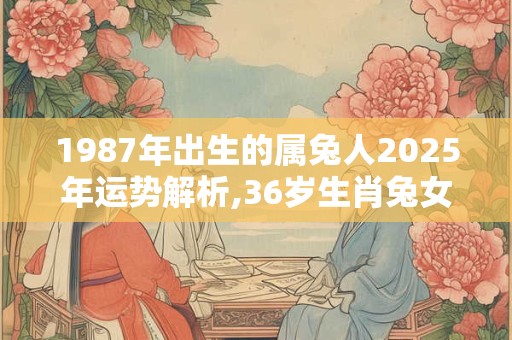 1987年出生的属兔人2025年运势解析,36岁生肖兔女运程