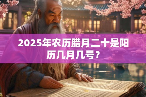 2025年农历腊月二十是阳历几月几号？
