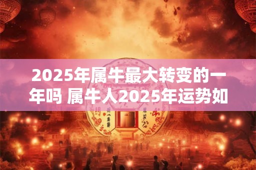2025年属牛最大转变的一年吗 属牛人2025年运势如何