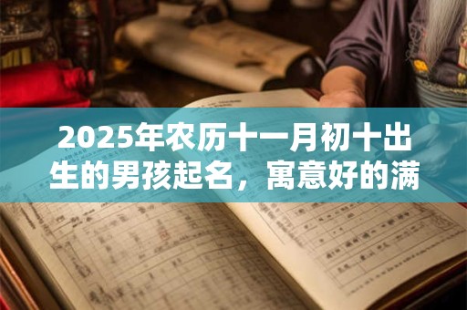 2025年农历十一月初十出生的男孩起名，寓意好的满分名字大全