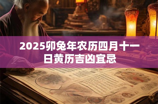 2025卯兔年农历四月十一日黄历吉凶宜忌 2025卯兔年农历四月十一日黄历吉凶宜忌
