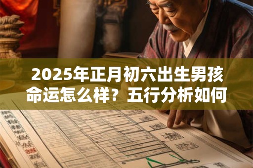 2025年正月初六出生男孩命运怎么样？五行分析如何？