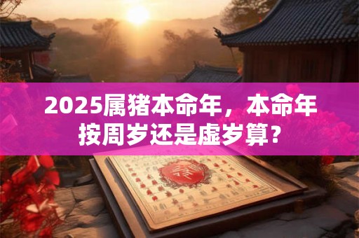 2025属猪本命年，本命年按周岁还是虚岁算？