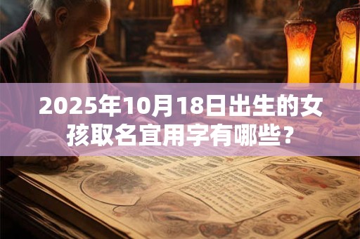 2025年10月18日出生的女孩取名宜用字有哪些？