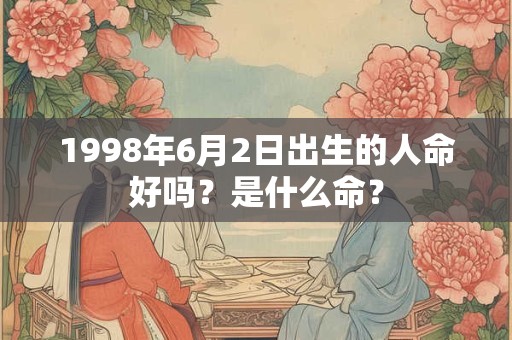 1998年6月2日出生的人命好吗？是什么命？