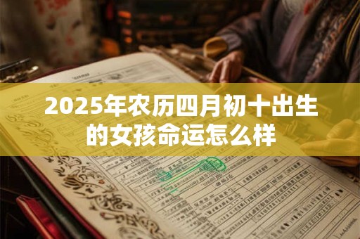 2025年农历四月初十出生的女孩命运怎么样