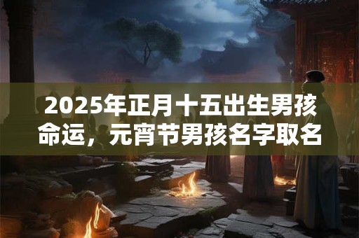 2025年正月十五出生男孩命运，元宵节男孩名字取名