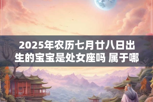 详细阅读:2025年农历七月廿八日出生的宝宝是处女座吗 属于哪种类型 2025年农历七月廿八日出生的宝宝是处女座吗 属于哪种类型