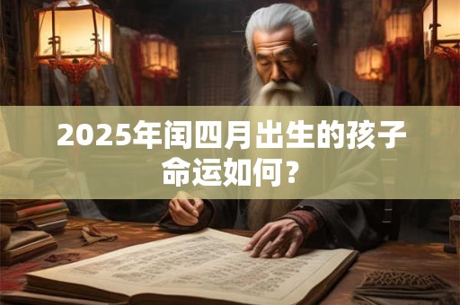 2025年闰四月出生的孩子命运如何？