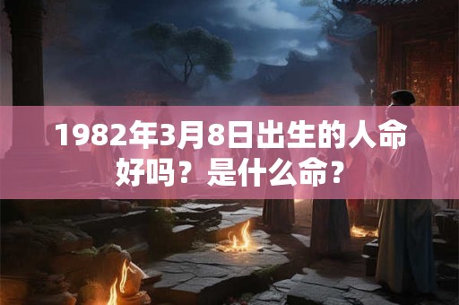1982年3月8日出生的人命好吗？是什么命？