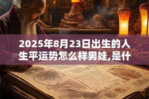 2025年8月23日出生的人生平运势怎么样男娃,是什么属相