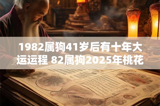 1982属狗41岁后有十年大运运程 82属狗2025年桃花劫