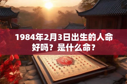 1984年2月3日出生的人命好吗？是什么命？