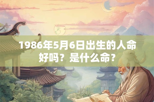 1986年5月6日出生的人命好吗？是什么命？