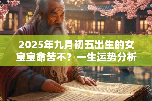 2025年九月初五出生的女宝宝命苦不？一生运势分析