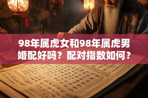 98年属虎女和98年属虎男婚配好吗？配对指数如何？