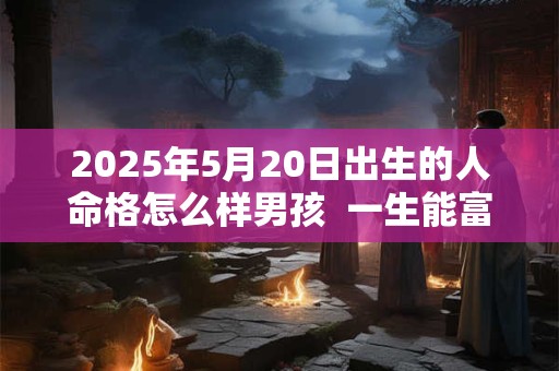 2025年5月20日出生的人命格怎么样男孩  一生能富贵吗