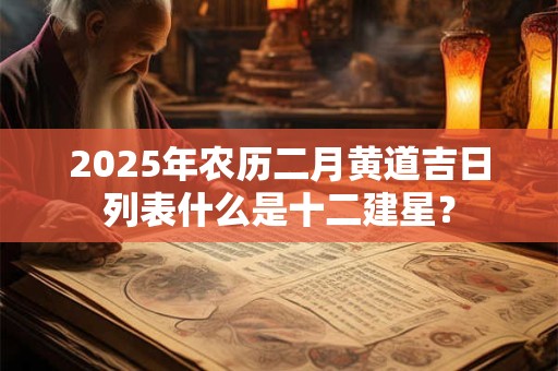 2025年农历二月黄道吉日列表什么是十二建星？