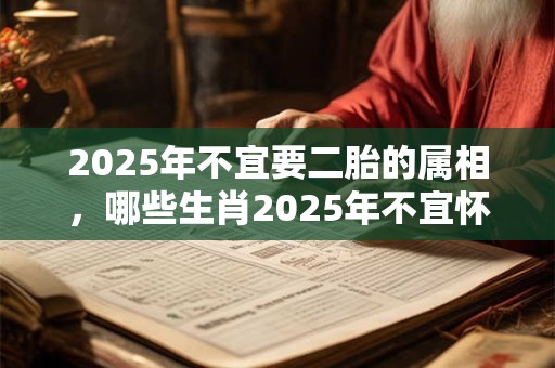 2025年不宜要二胎的属相，哪些生肖2025年不宜怀孕生孩子？