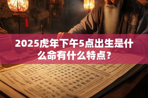 2025虎年下午5点出生是什么命有什么特点？