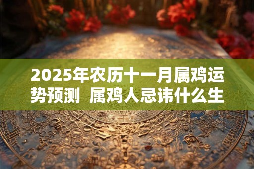 2025年农历十一月属鸡运势预测  属鸡人忌讳什么生肖