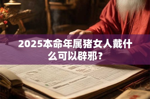 2025本命年属猪女人戴什么可以辟邪？