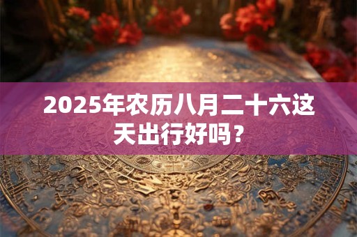 2025年农历八月二十六这天出行好吗？
