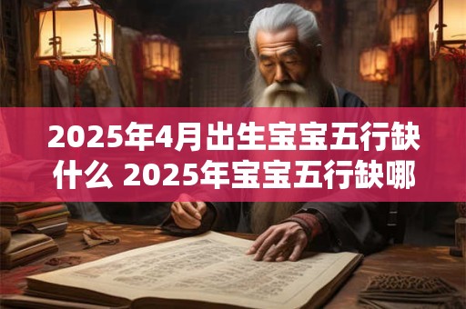 2025年4月出生宝宝五行缺什么 2025年宝宝五行缺哪个