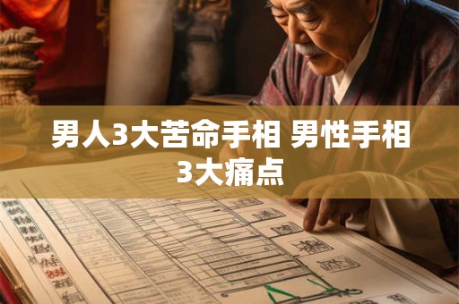 男人3大苦命手相 男性手相3大痛点