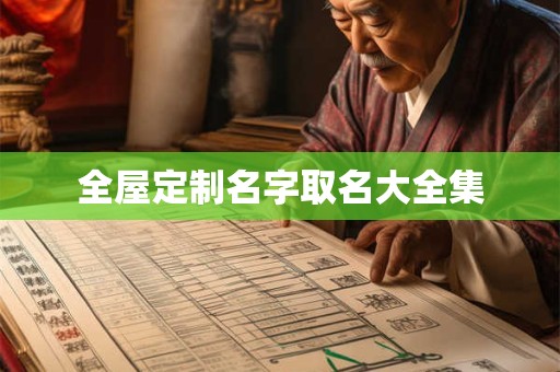 全屋定制名字取名大全集