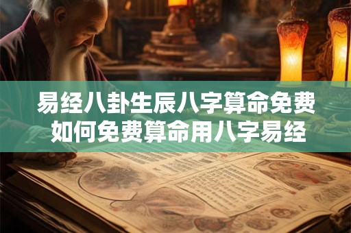 易经八卦生辰八字算命免费 如何免费算命用八字易经能否预知命运