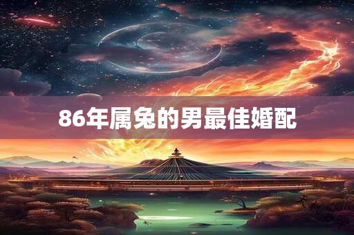 86年属兔的男最佳婚配