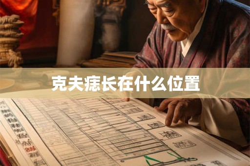 克夫痣长在什么位置