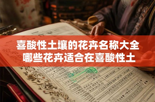 喜酸性土壤的花卉名称大全 哪些花卉适合在喜酸性土壤中生长附完整名称列表