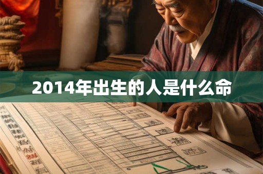 2014年出生的人是什么命