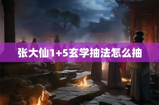 张大仙1+5玄学抽法怎么抽