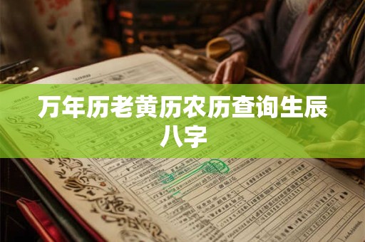 万年历老黄历农历查询生辰八字