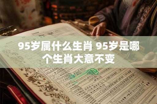 95岁属什么生肖 95岁是哪个生肖大意不变