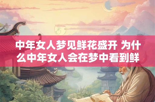 中年女人梦见鲜花盛开 为什么中年女人会在梦中看到鲜花盛开