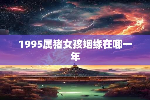 1995属猪女孩姻缘在哪一年
