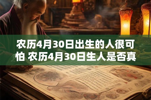 农历4月30日出生的人很可怕 农历4月30日生人是否真的很可怕