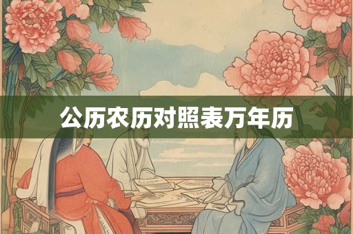 公历农历对照表万年历